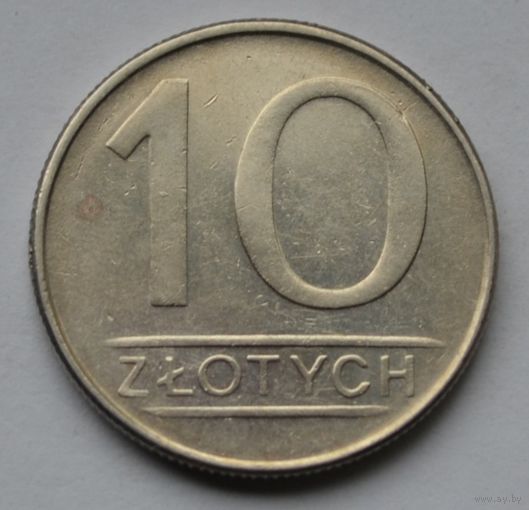 Польша, 10 злотых 1987 г.