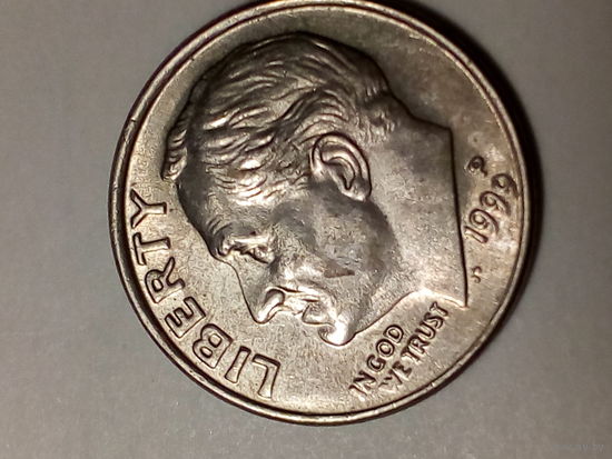 10 центов США 1999 P год