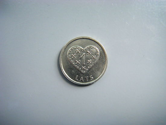 Латвия 1 лат 2011г. ПРЯНИЧНОЕ СЕРДЦЕ.