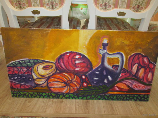 Картина Вл. Акулов ''Натюрморт''. Авангард.