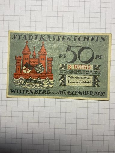 50 пфенигов (нотгельды) г. Германия.-2012