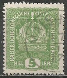 Австрия. Королевская корона. 1916г. Mi#186.
