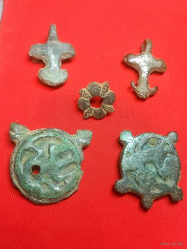 Калита. Застежки и накладки старинные на калиту. С рубля , без м.ц. См. др. мои лоты.