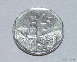 Куба, 25 сентаво, 2008 г.