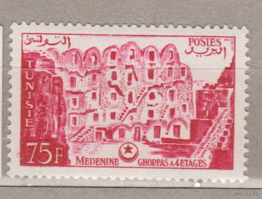Архитектура Тунис 1956 год лот 5 ЧИСТАЯ менее 30 % от каталога по курсу 3 р