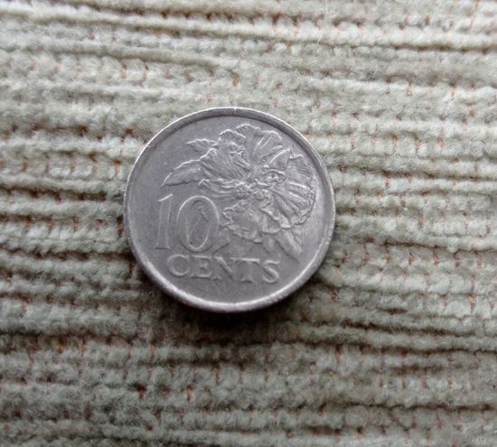 Werty71 Тринидад и Тобаго 10 центов 1998 Цветок Гибискус