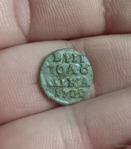 Полушка 1722 г хорошая