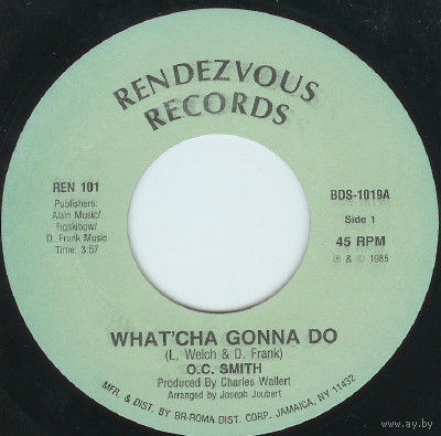 O.C. Smith, What'cha Gonna Do, SINGLE 1985