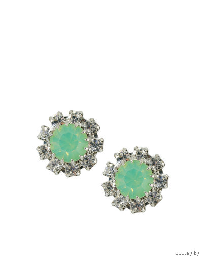 СЕРЬГИ-ГВОЗДИКИ "KRYSTAL LONDON" с кристаллами Swarovski