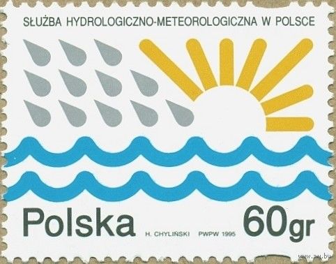 Польша 1995 3519 0,5e Метеорология и гидрология**