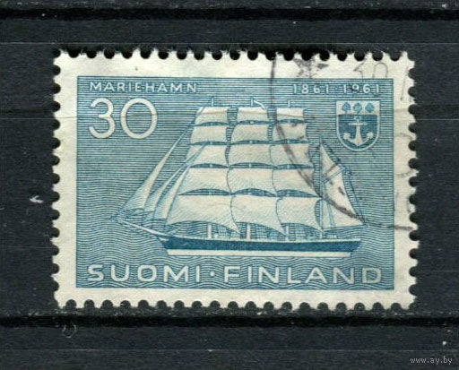 Финляндия - 1961 - 100-летие г. Мариехамн - [Mi. 531] - полная серия - 1 марка. Гашеная.  (Лот 187AL)