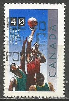 Канада. 100 лет баскетболу. 1991г. Mi#1259.