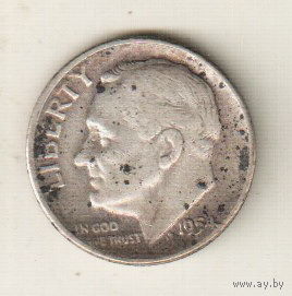 США 1 дайм 1954