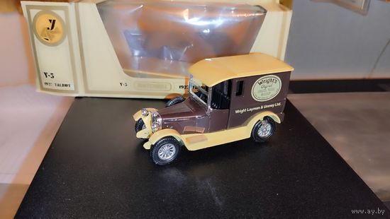 Matchbox Model of Yesteryear Y-5 1927 Talbot Van Wright Layman Umney ltd начало 80-х СССР