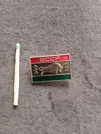 Значок БССР, зубр