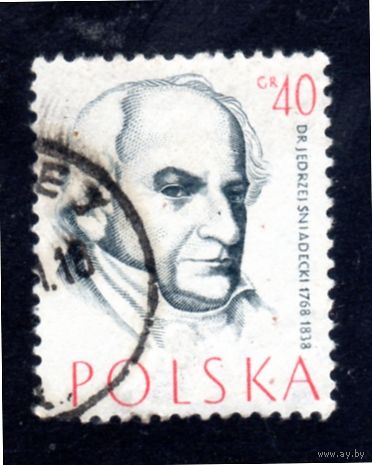 Польша.Ми-1010. Д-р Jedrzej Sniadecki. Серия: Врачи.1957.