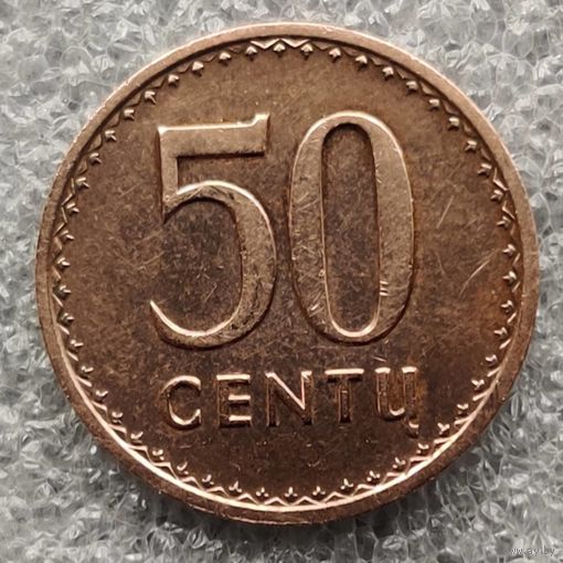 Литва 50 центов  1991 г.