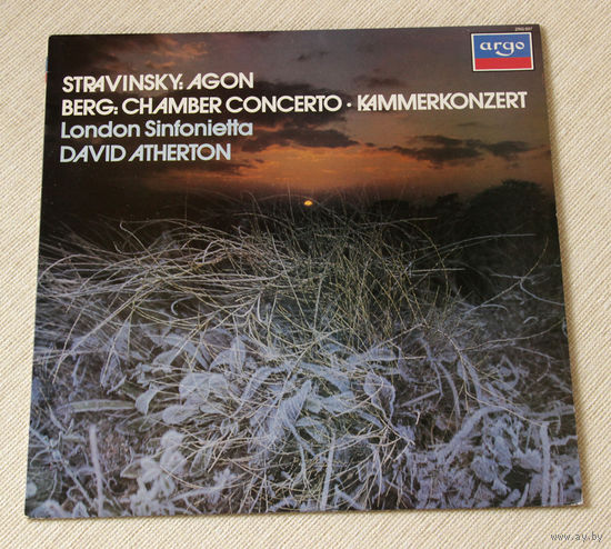 Stravinsky / Berg - Agon / Chamber Concerto - London Sinfonietta, David Atherton LP, 1981