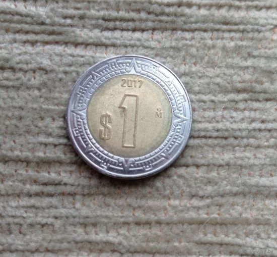 Werty71 Мексика 1 песо 2017 биметалл