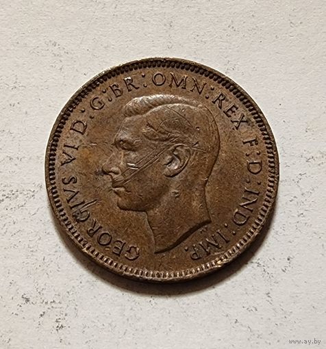 Великобритания 1 фартинг, 1947