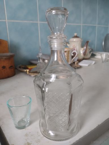 Графин Бутылка Штоф. + Мерка.