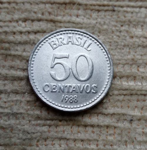 Werty71 Бразилия 50 сентаво 1988