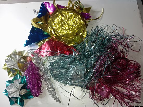 Мишура на ёлку . СССР .