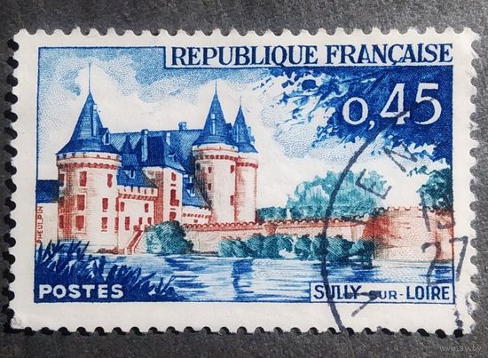 Марка Франция 1961 год Архитектура