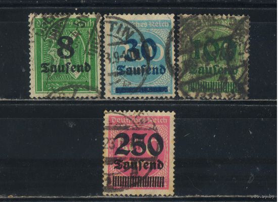 Германия Респ 1923 Инфляция Респ 1923 Инфляция Номинал Надп Стандарт #278,285,290,295