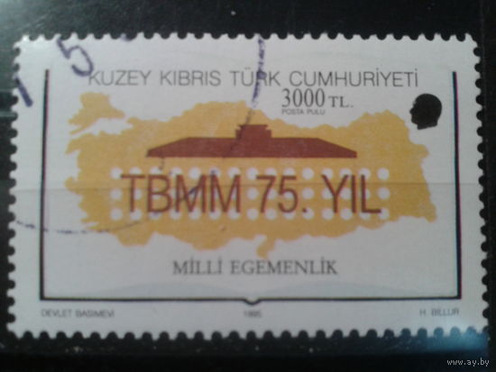 Турецкий Кипр, 1995. Карта Турции