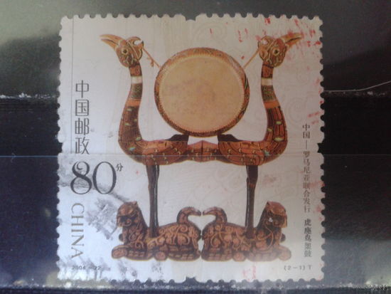 Китай, 2004. Подставка для гонга