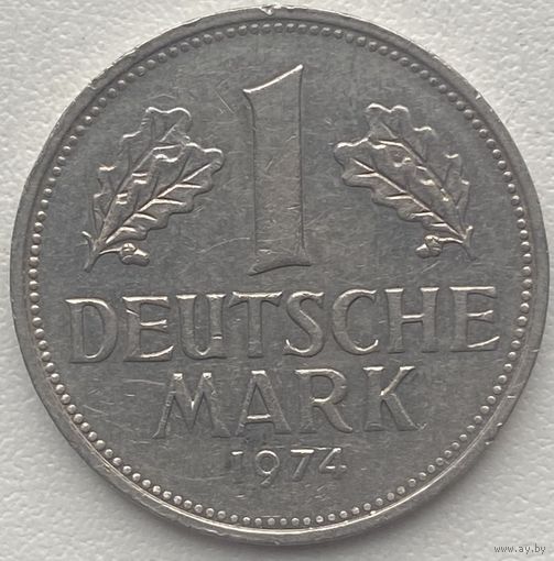 Германия 1 марка 1974 г. J
