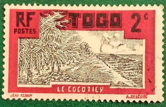 Того 1924. Плантации кокосовый пальм