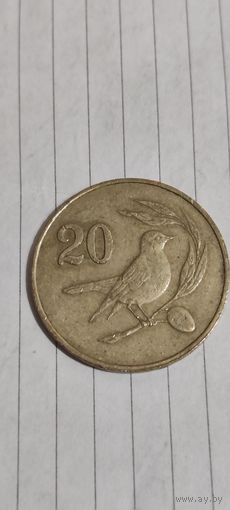 Кипр 20 цент 1983