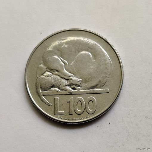 Сан-Марино 100 лир 1975 г. Любовь у животных