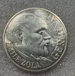 100 франков 1985 Жерминаль Франция 15г серебро 900 пр