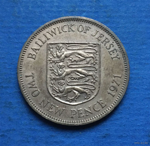 Джерси 2 пенса 1971