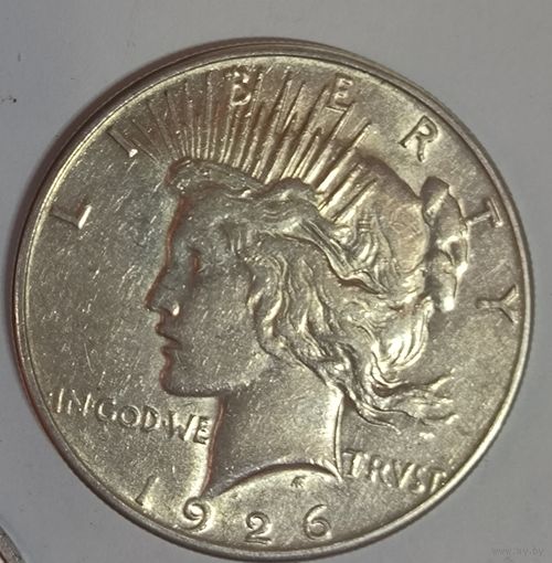 1 доллар 1926 Мирный США редкий год!