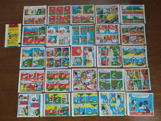 Вкладыши от жвачки Tipi Tip 11 серия полная коллекция 70шт!!