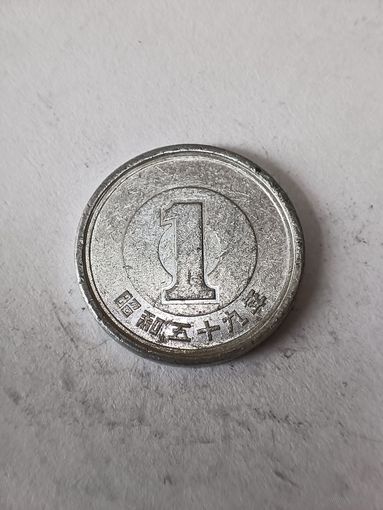 Япония 1 йена 1984