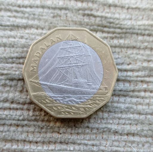 Werty71 Кабо Верде 100 эскудо 1994 Корабль биметалл