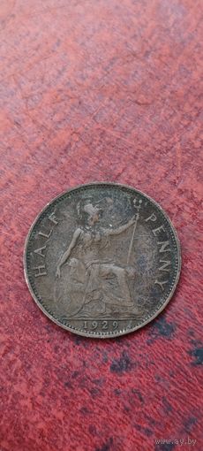 Великобритания 1/2 пенни 1929