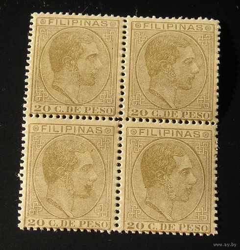 Испанские Филиппины 1880, Альфонсо  XII x 4