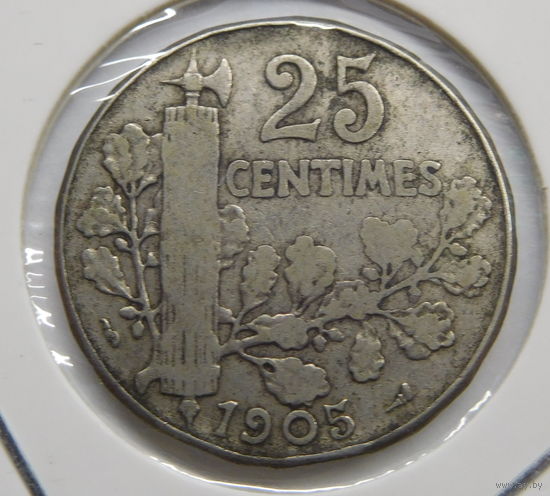 Франция 25 сантимов 1905 г