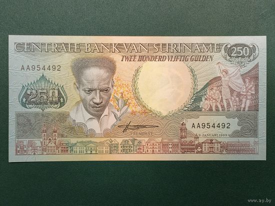 250 гульденов Суринам.