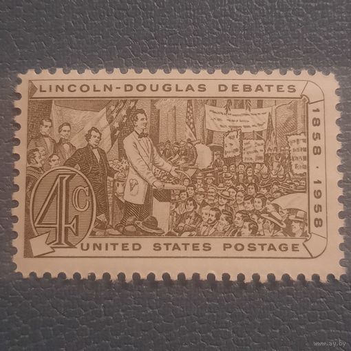 США 1958. 100 летие дебатов Линкольна и Дугласа. Полная серия