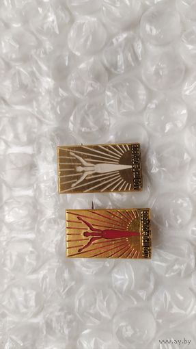 Значки СССР дсо профсоюзов 1964,  2 шт