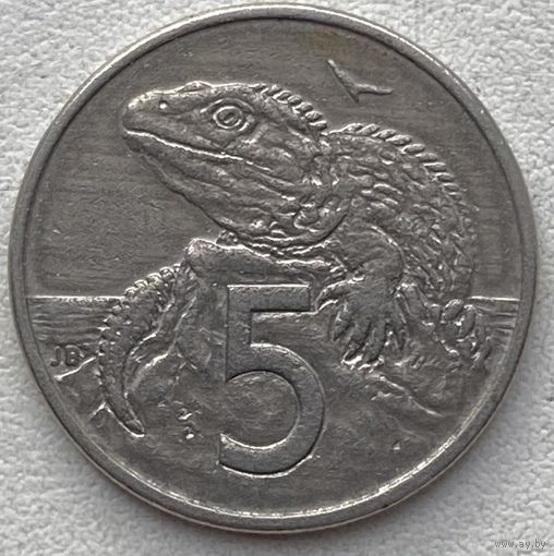 Новая Зеландия 5 центов 1985 г.