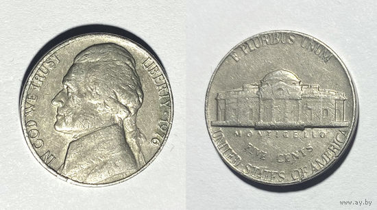 5 центов 1976. США