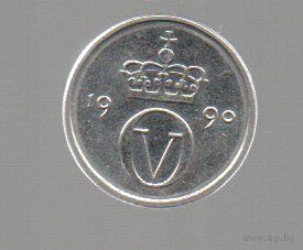 Норвегия. 10 эре 1990